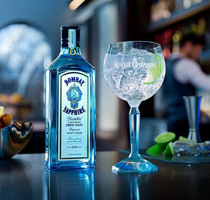 Premium Bombay Sapphire gin at 104 Liquor Bay Ltd in Edmonton